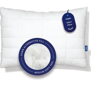 Casper Sleep Essential Quilted Select Pillow, Queen (U.S. Standard), White